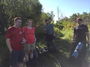 Cute brother/sister team hiking Long Trail and Hey Jude and Mike hiking AT